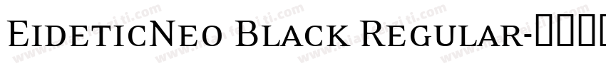 EideticNeo Black Regular字体转换